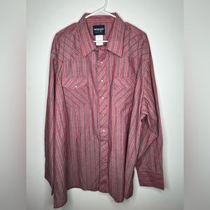 Wrangler Men’s - 3XLT - long sleeve Pearl snap button up